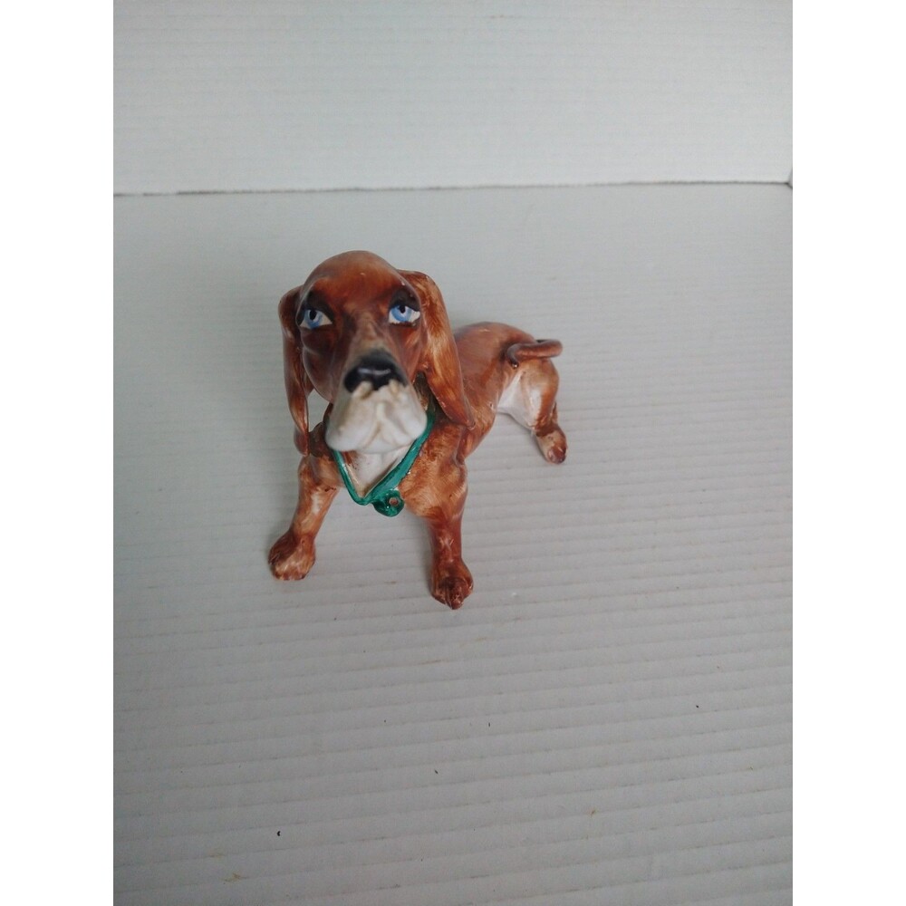 Vintage ITALIAN Hand Painted Ceramic Dog Basset Hound Dachshund TP Ceramiche - Picture 2 of 9